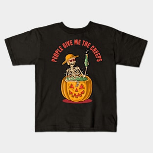 People Give Me The Creeps Kids T-Shirt